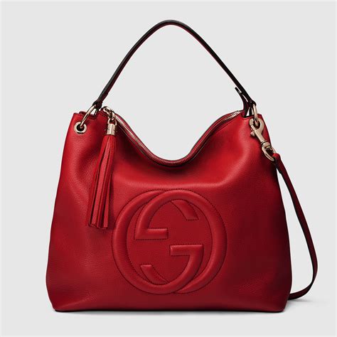 gucci bag creme|large leather gucci handbags.